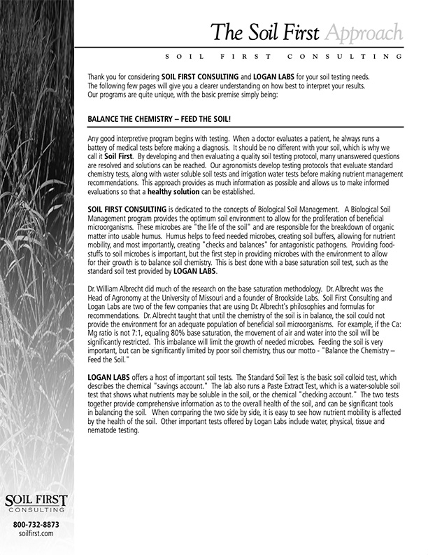 Soil First Approach